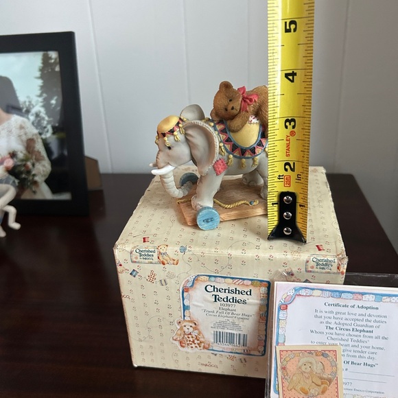 VINTAGE 1995 ENESCO “CHERISHED TEDDIES” ELEPHANT FIGURE- NEW IN BOX - Picture 8 of 11